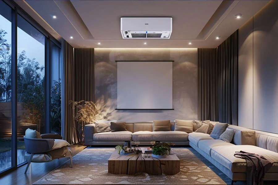 home theater system with projector