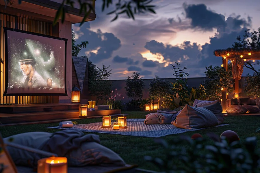 home theater system with projector